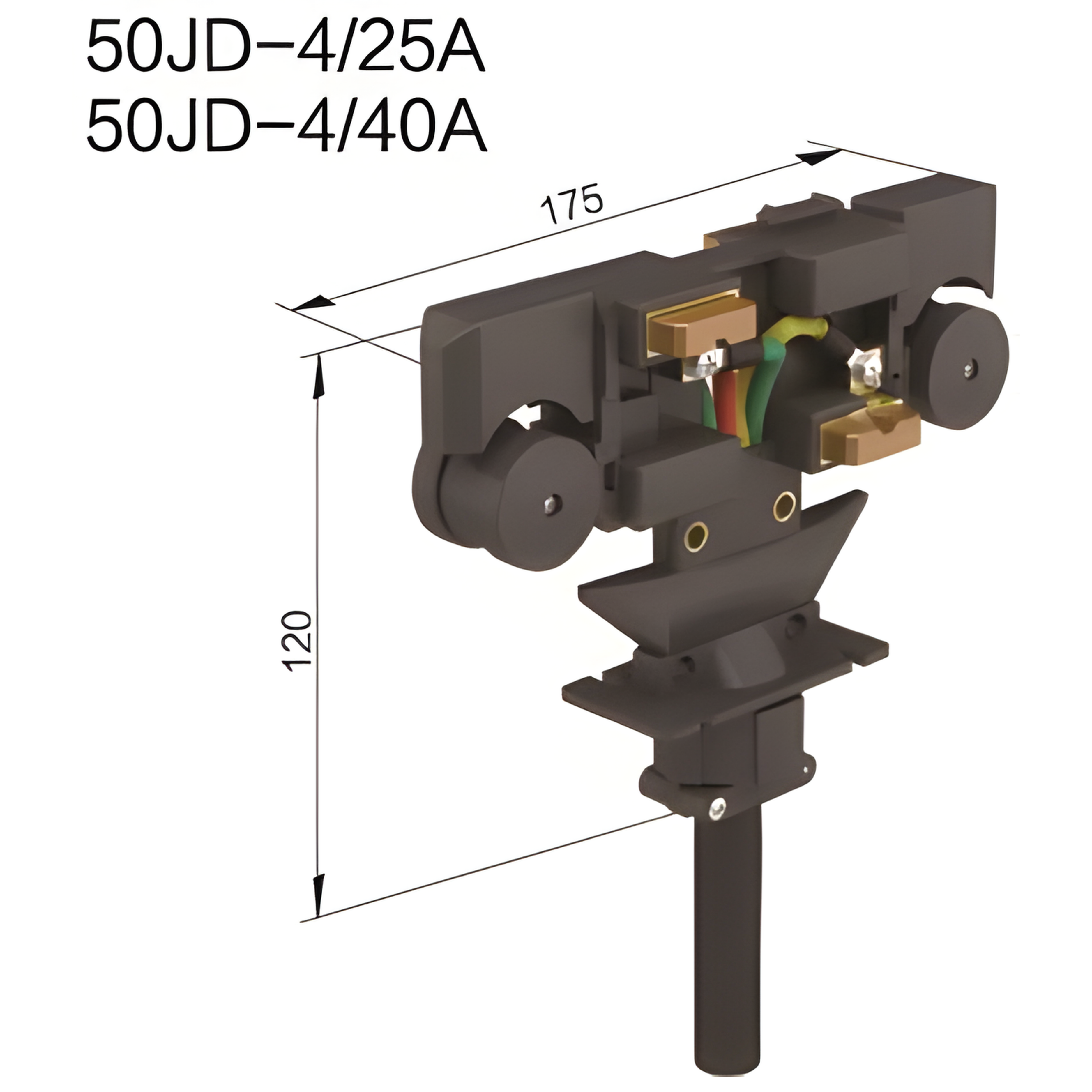 ชุดรับกระแส 50JD-4/25A และ 50JD-4/40A